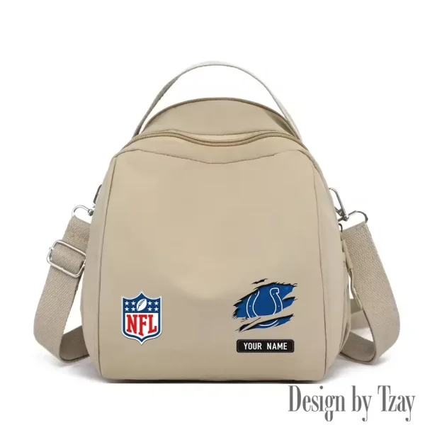 Indianapolis Colts Women's Nylon Backpack Lightweight Travel Bag SPTWNBLTB014