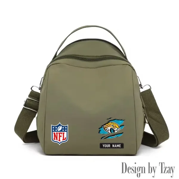Jacksonville Jaguars Women's Nylon Backpack Lightweight Travel Bag SPTWNBLTB015