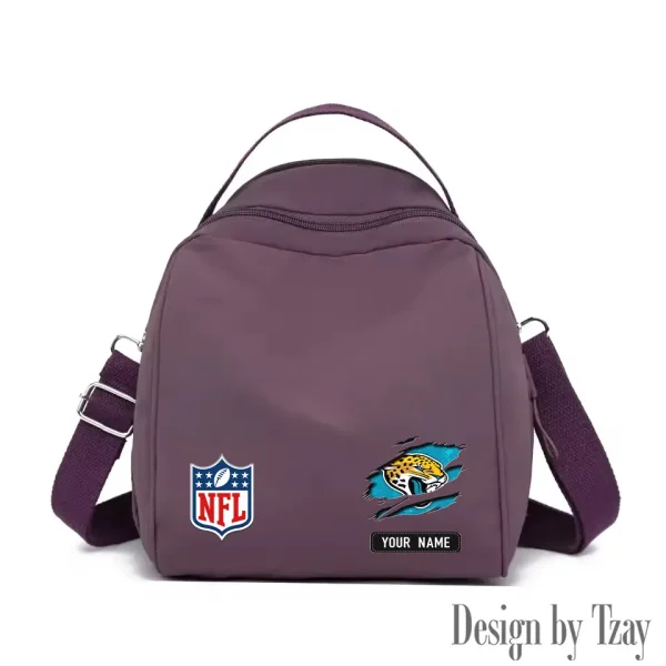 Jacksonville Jaguars Women's Nylon Backpack Lightweight Travel Bag SPTWNBLTB015 - Image 3