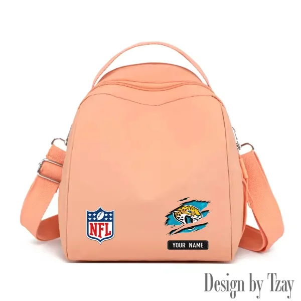 Jacksonville Jaguars Women's Nylon Backpack Lightweight Travel Bag SPTWNBLTB015 - Image 5