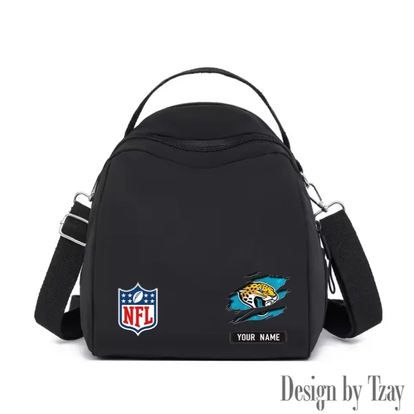 Jacksonville Jaguars Women's Nylon Backpack Lightweight Travel Bag SPTWNBLTB015 - Image 7