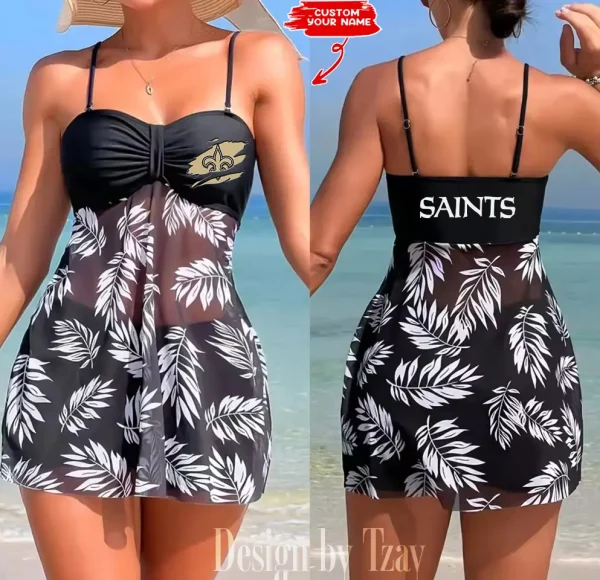 New Orleans Saints Summer Women's Short Dress With Shorts Trending 2025 SPTSWSDT055