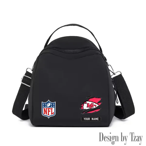 Kansas City Chiefs Women's Nylon Backpack Lightweight Travel Bag SPTWNBLTB016
