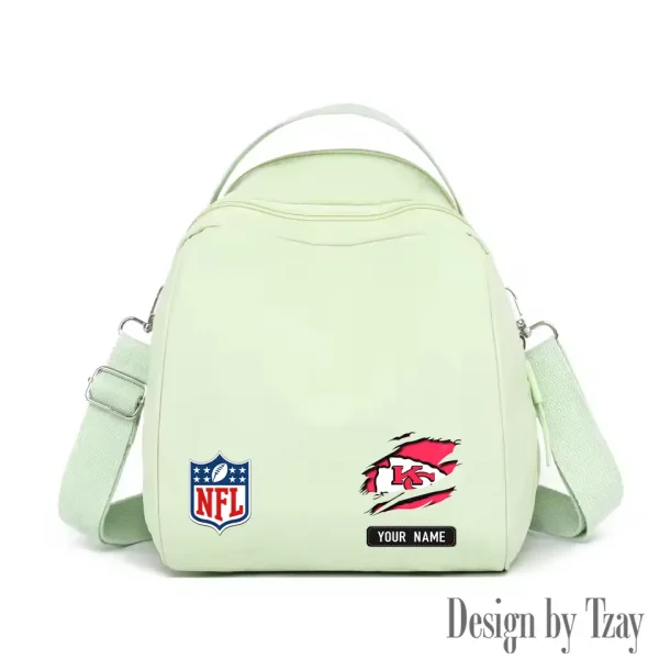 Kansas City Chiefs Women's Nylon Backpack Lightweight Travel Bag SPTWNBLTB016 - Image 5