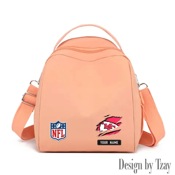 Kansas City Chiefs Women's Nylon Backpack Lightweight Travel Bag SPTWNBLTB016 - Image 6