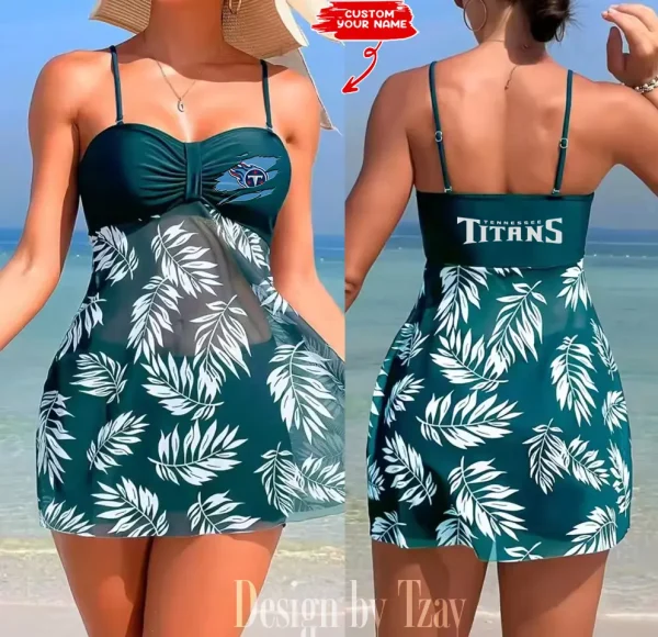 Tennessee Titans Summer Women's Short Dress With Shorts Trending 2025 SPTSWSDT063