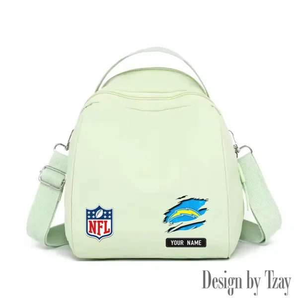 Los Angeles Chargers Women's Nylon Backpack Lightweight Travel Bag SPTWNBLTB018 - Image 2