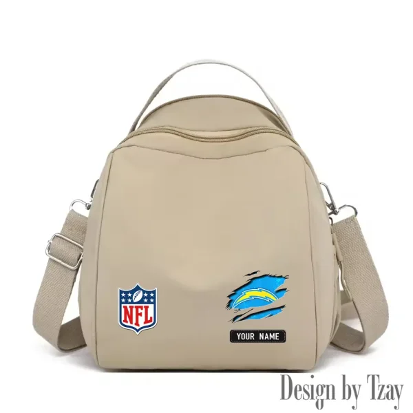 Los Angeles Chargers Women's Nylon Backpack Lightweight Travel Bag SPTWNBLTB018 - Image 4