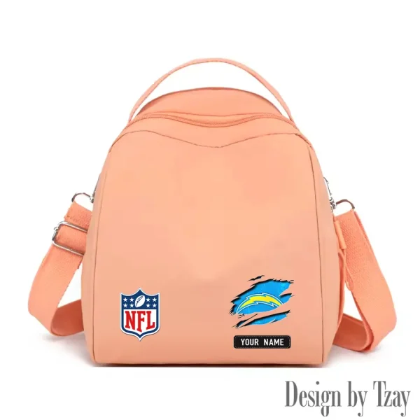 Los Angeles Chargers Women's Nylon Backpack Lightweight Travel Bag SPTWNBLTB018 - Image 5