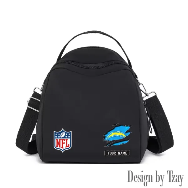 Los Angeles Chargers Women's Nylon Backpack Lightweight Travel Bag SPTWNBLTB018 - Image 7