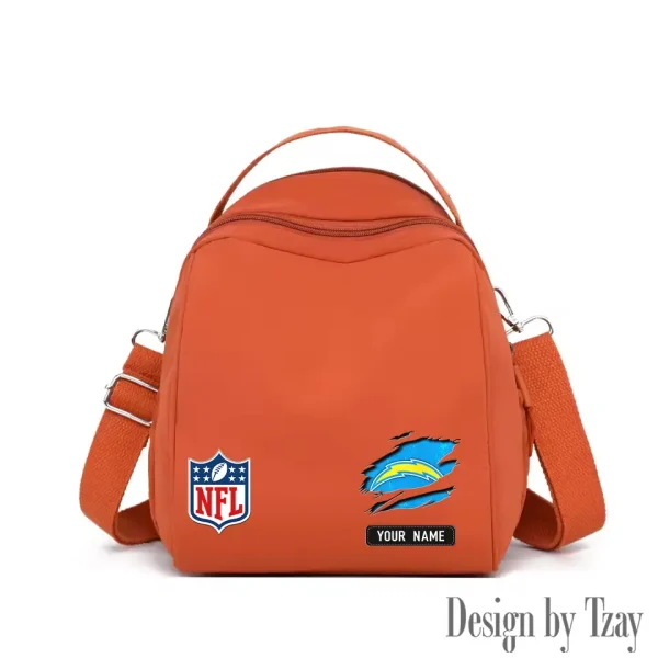 Los Angeles Chargers Women's Nylon Backpack Lightweight Travel Bag SPTWNBLTB018 - Image 8
