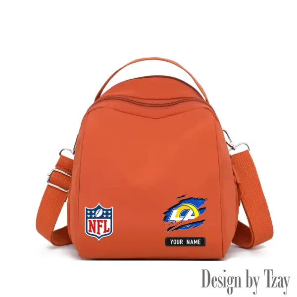 Los Angeles Rams Women's Nylon Backpack Lightweight Travel Bag SPTWNBLTB019 - Image 2