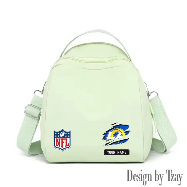 Los Angeles Rams Women's Nylon Backpack Lightweight Travel Bag SPTWNBLTB019 - Image 6