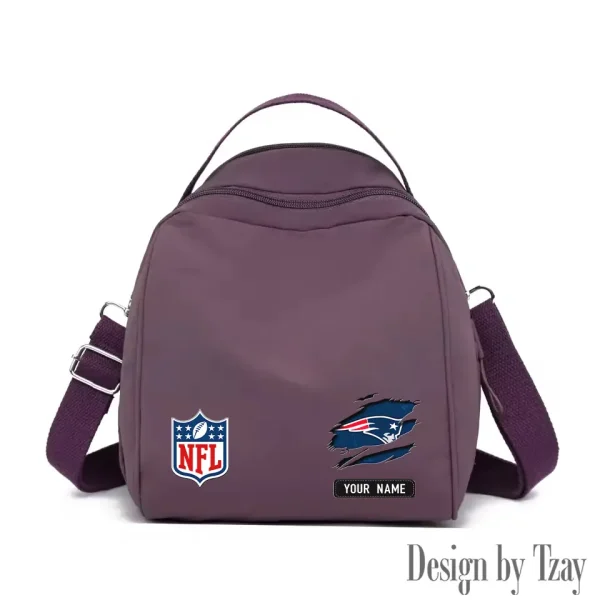 New England Patriots Women's Nylon Backpack Lightweight Travel Bag SPTWNBLTB022 - Image 3