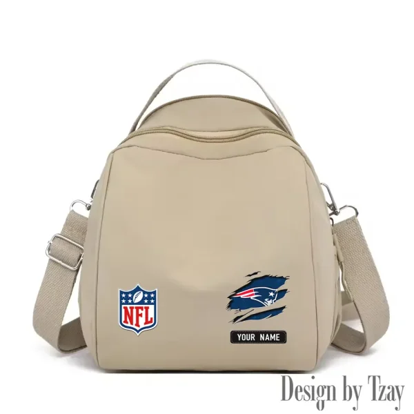 New England Patriots Women's Nylon Backpack Lightweight Travel Bag SPTWNBLTB022