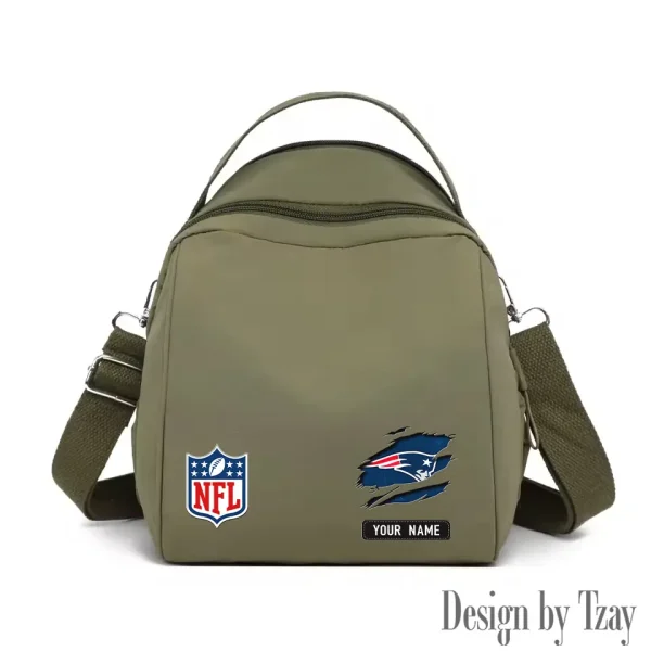 New England Patriots Women's Nylon Backpack Lightweight Travel Bag SPTWNBLTB022 - Image 4