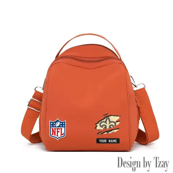 New Orleans Saints Women's Nylon Backpack Lightweight Travel Bag SPTWNBLTB023 - Image 2