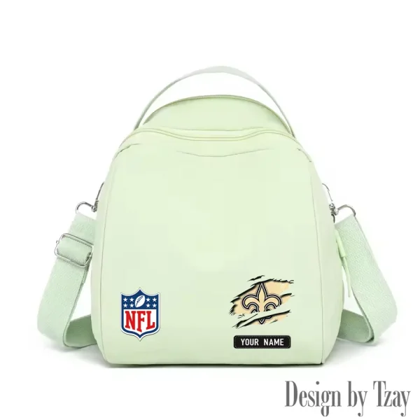 New Orleans Saints Women's Nylon Backpack Lightweight Travel Bag SPTWNBLTB023 - Image 8