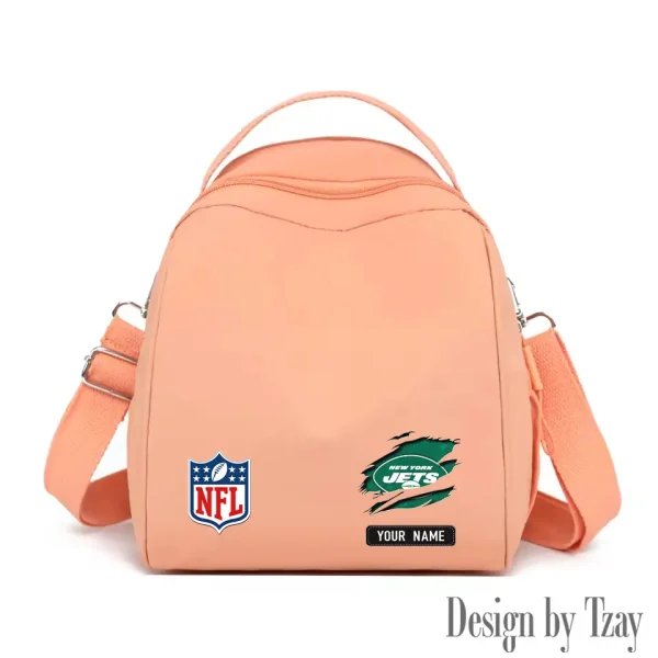 New York Jets Women's Nylon Backpack Lightweight Travel Bag SPTWNBLTB025 - Image 2
