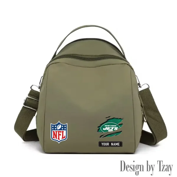 New York Jets Women's Nylon Backpack Lightweight Travel Bag SPTWNBLTB025