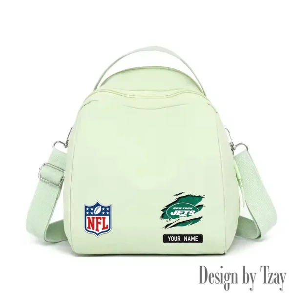 New York Jets Women's Nylon Backpack Lightweight Travel Bag SPTWNBLTB025 - Image 5