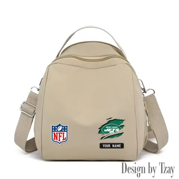 New York Jets Women's Nylon Backpack Lightweight Travel Bag SPTWNBLTB025 - Image 7
