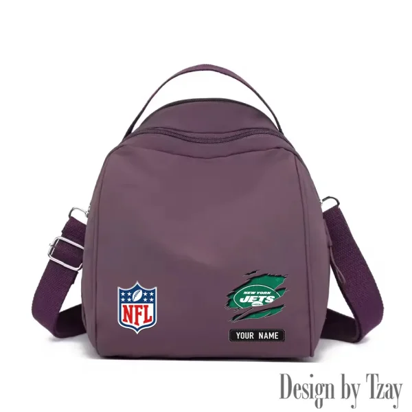 New York Jets Women's Nylon Backpack Lightweight Travel Bag SPTWNBLTB025 - Image 8