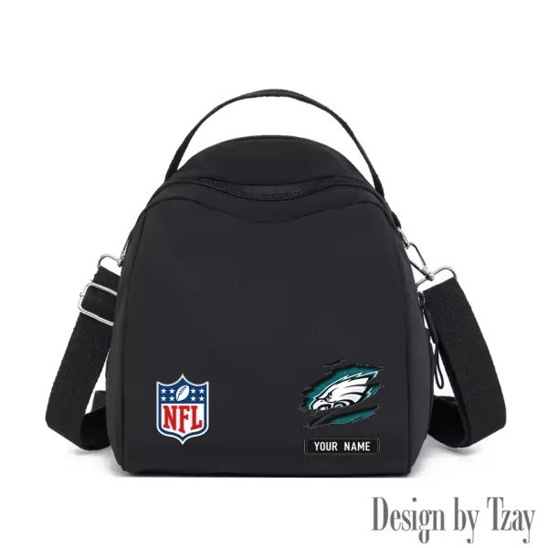 Philadelphia Eagles Women's Nylon Backpack Lightweight Travel Bag SPTWNBLTB026 - Image 3