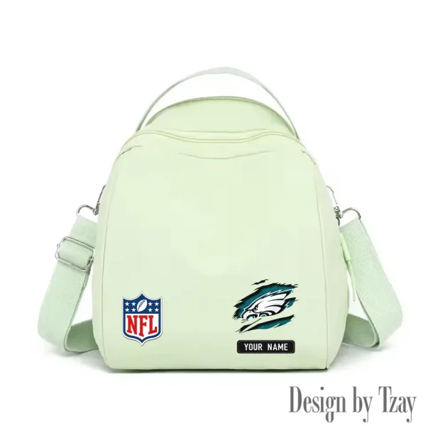 Philadelphia Eagles Women's Nylon Backpack Lightweight Travel Bag SPTWNBLTB026