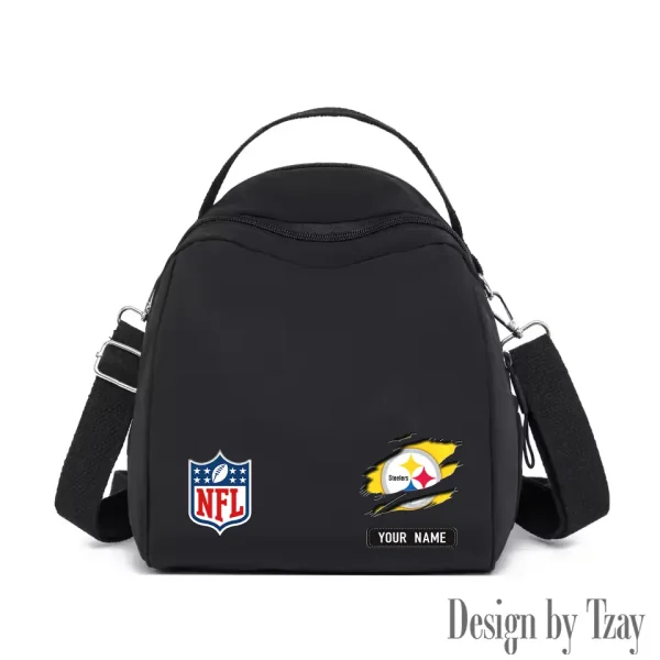 Pittsburgh Steelers Women's Nylon Backpack Lightweight Travel Bag SPTWNBLTB027 - Image 2