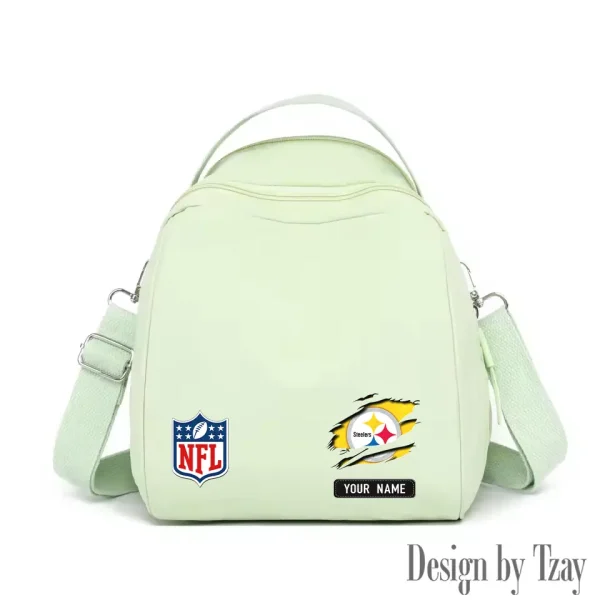 Pittsburgh Steelers Women's Nylon Backpack Lightweight Travel Bag SPTWNBLTB027 - Image 3
