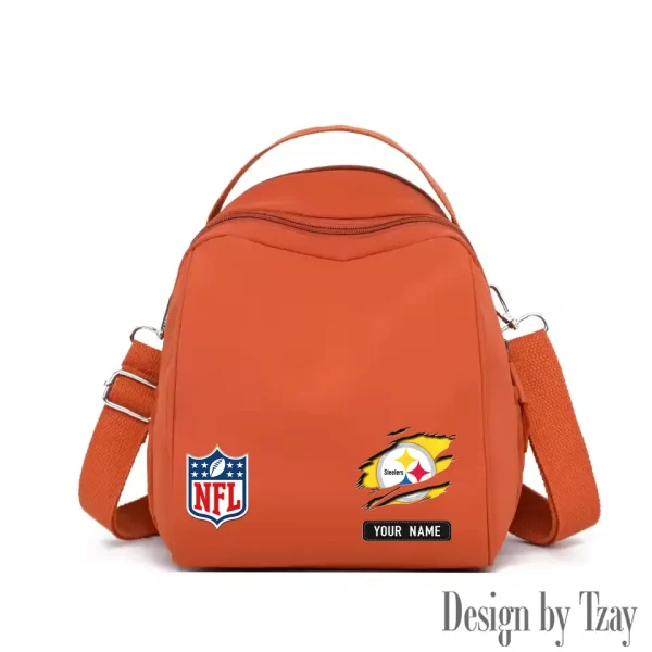 Pittsburgh Steelers Women's Nylon Backpack Lightweight Travel Bag SPTWNBLTB027 - Image 4