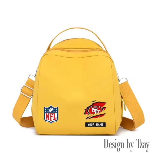 San Francisco 49ers Women's Nylon Backpack Lightweight Travel Bag SPTWNBLTB028 - Image 3