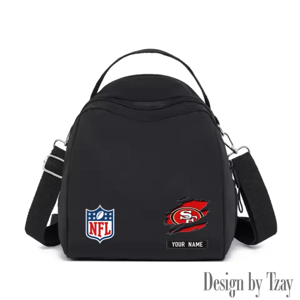 San Francisco 49ers Women's Nylon Backpack Lightweight Travel Bag SPTWNBLTB028 - Image 5