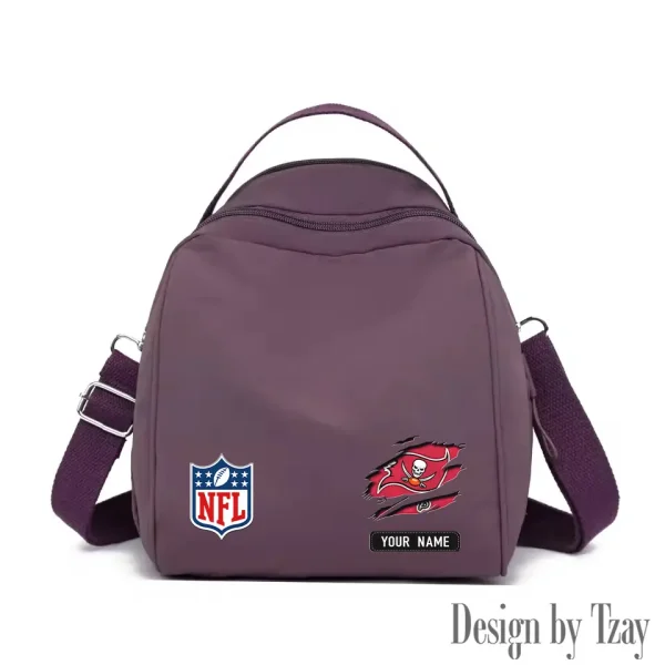 Tampa Bay Buccaneers Women's Nylon Backpack Lightweight Travel Bag SPTWNBLTB030 - Image 4