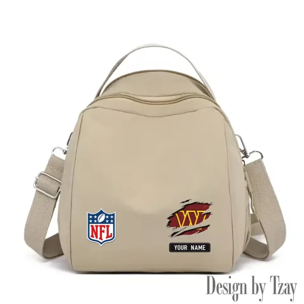 Washington Commanders Women's Nylon Backpack Lightweight Travel Bag SPTWNBLTB032 - Image 4