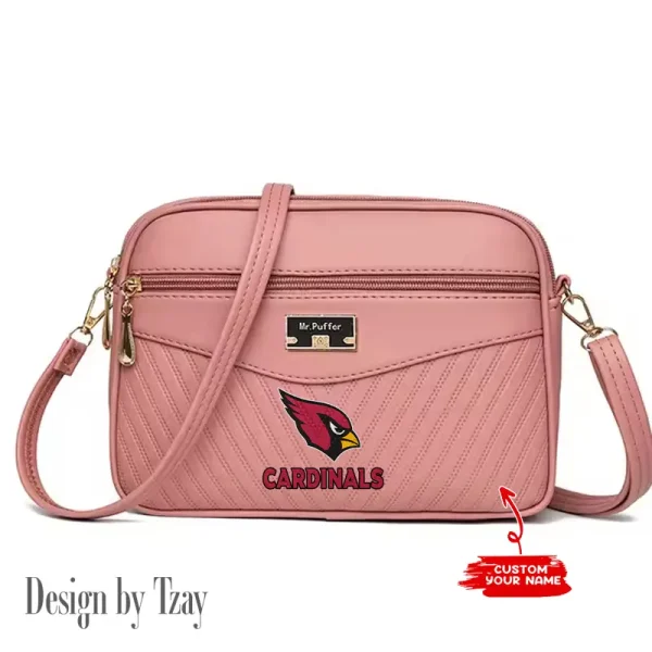 Arizona Cardinals Summer Women's Handbag Skew Cross Underarm Bag SPTWGUB001 - Image 5