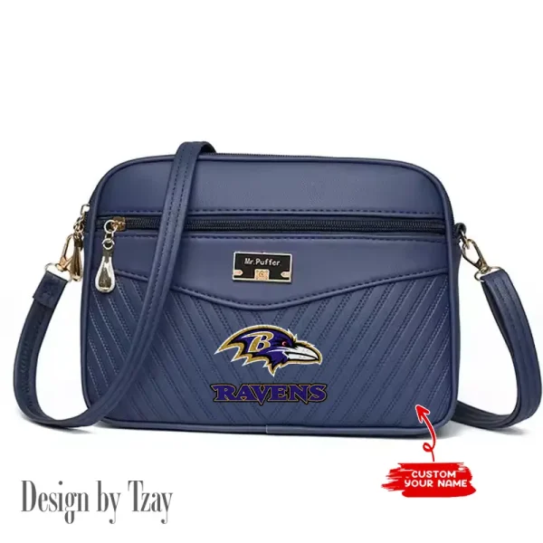 Baltimore Ravens Summer Women's Handbag Skew Cross Underarm Bag SPTWGUB003