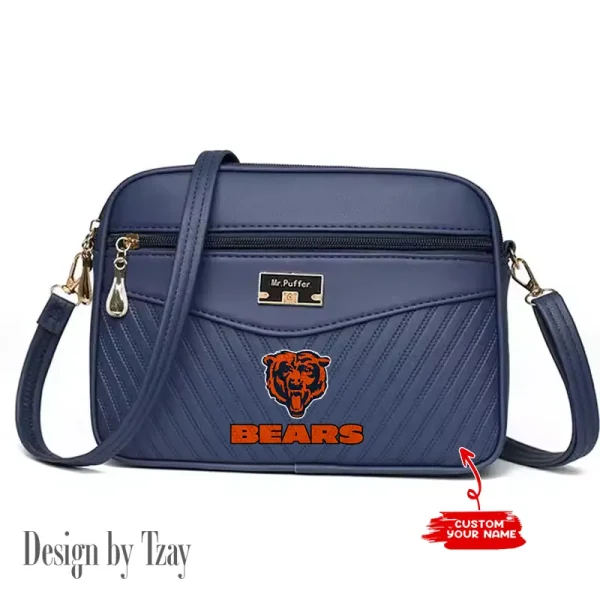 Chicago Bears Summer Women's Handbag Skew Cross Underarm Bag SPTWGUB006 - Image 5
