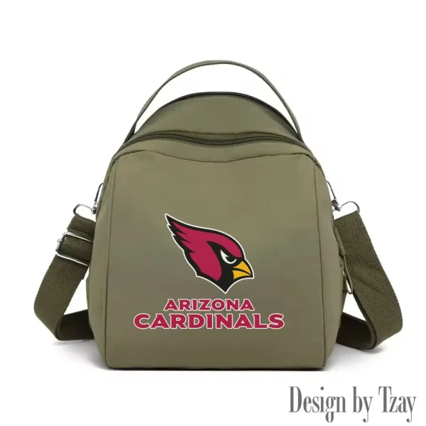 Arizona Cardinals Women's Nylon Backpack Lightweight Travel Bag SPTWNBLTB033 - Image 8