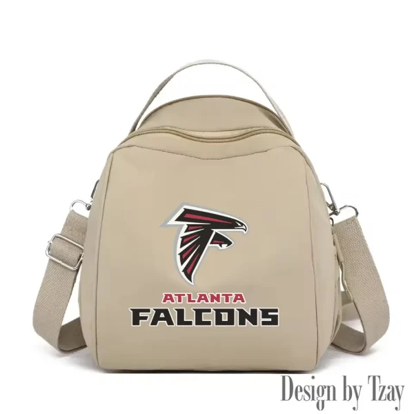 Atlanta Falcons Women's Nylon Backpack Lightweight Travel Bag SPTWNBLTB034 - Image 6