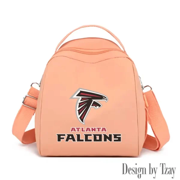 Atlanta Falcons Women's Nylon Backpack Lightweight Travel Bag SPTWNBLTB034 - Image 7