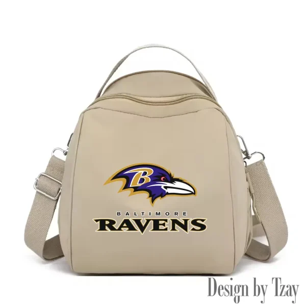 Baltimore Ravens Women's Nylon Backpack Lightweight Travel Bag SPTWNBLTB035 - Image 2