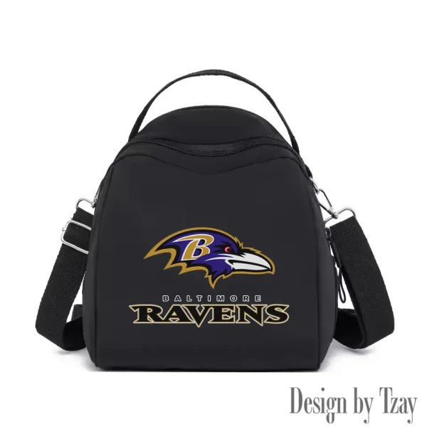 Baltimore Ravens Women's Nylon Backpack Lightweight Travel Bag SPTWNBLTB035 - Image 3