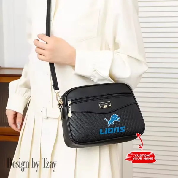 Detroit Lions Summer Women's Handbag Skew Cross Underarm Bag SPTWGUB011 - Image 5