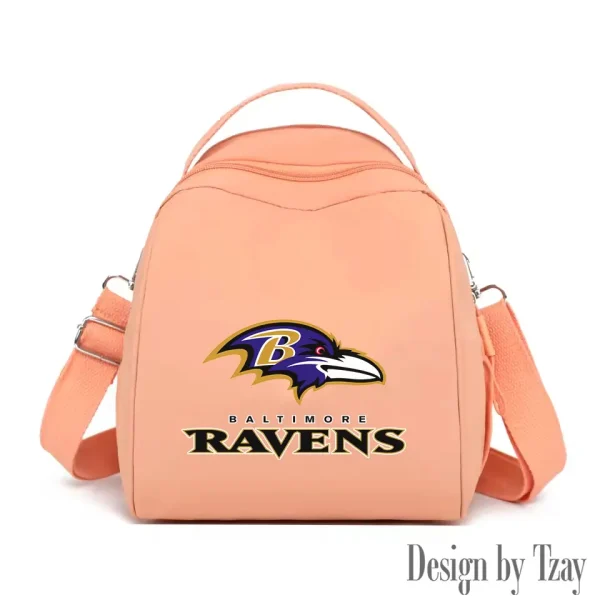 Baltimore Ravens Women's Nylon Backpack Lightweight Travel Bag SPTWNBLTB035 - Image 4