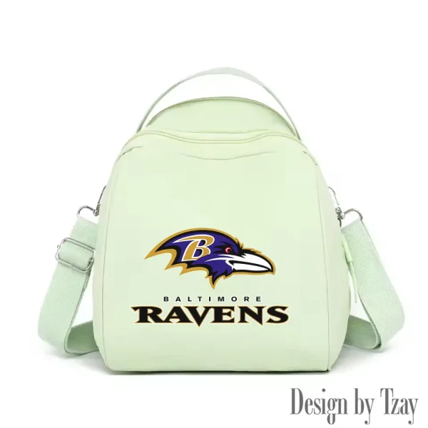Baltimore Ravens Women's Nylon Backpack Lightweight Travel Bag SPTWNBLTB035 - Image 5