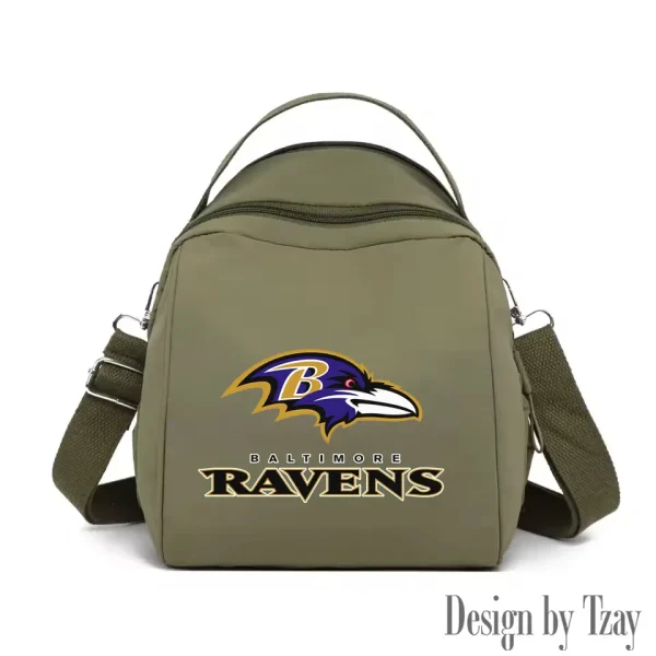 Baltimore Ravens Women's Nylon Backpack Lightweight Travel Bag SPTWNBLTB035 - Image 6