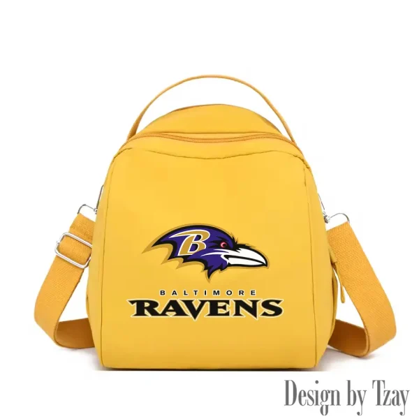 Baltimore Ravens Women's Nylon Backpack Lightweight Travel Bag SPTWNBLTB035 - Image 7