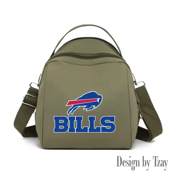 Buffalo Bills Women's Nylon Backpack Lightweight Travel Bag SPTWNBLTB036
